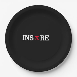 Assiettes En Carton Personnaliser Inspire Pi Day Mathematics Geek