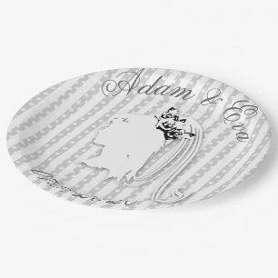 Assiettes En Carton Personnaliser les noms