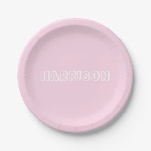 Assiettes En Carton Personnaliser, personnalisation Anniversaire Nom, 