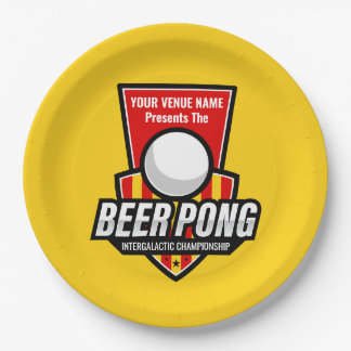 Assiettes En Carton Personnalisez ce logo Beer Pong
