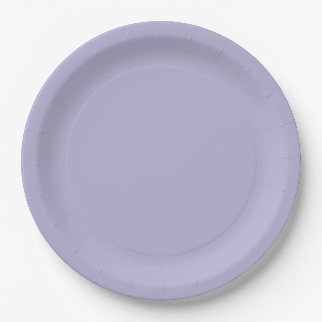 Assiettes En Carton Pervenche Pourpre  (Devant)