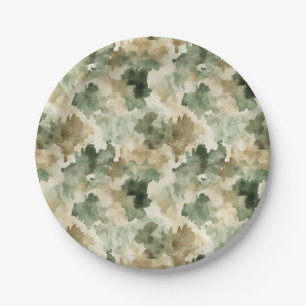 Assiettes En Carton Pet Chasseur Canard Cerf Chasse Camo Garçon