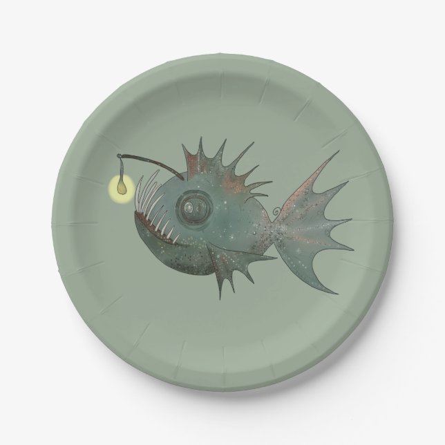 Assiettes En Carton Pétales de pêche (Devant)