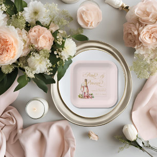 Assiettes En Carton Pétales et Prosecco : Élégante Fête de Mariage Flo