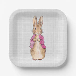 Assiettes En Carton Peter le lapin rose Veste gris lin