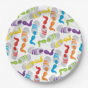 Assiettes En Carton Petit artiste motif