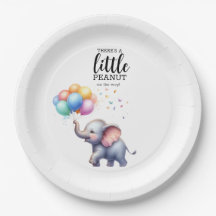 Petit baby shower d'éléphant de bébé cacahuète
