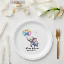 Petit baby shower d'éléphant de bébé cacahuète