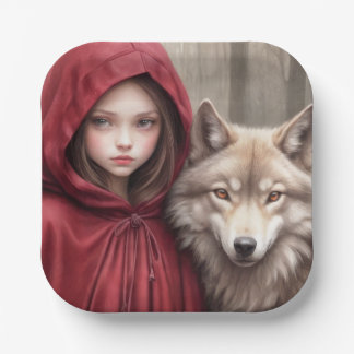 Assiettes En Carton Petit Chaperon Rouge