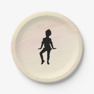 Assiettes En Carton Petit Danseur Cutest Mellow jaune