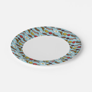 Assiettes En Carton Petit-déjeuner frit