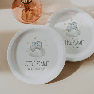 Assiettes En Carton Petit éléphant Petit garçon Petit Baby shower de c