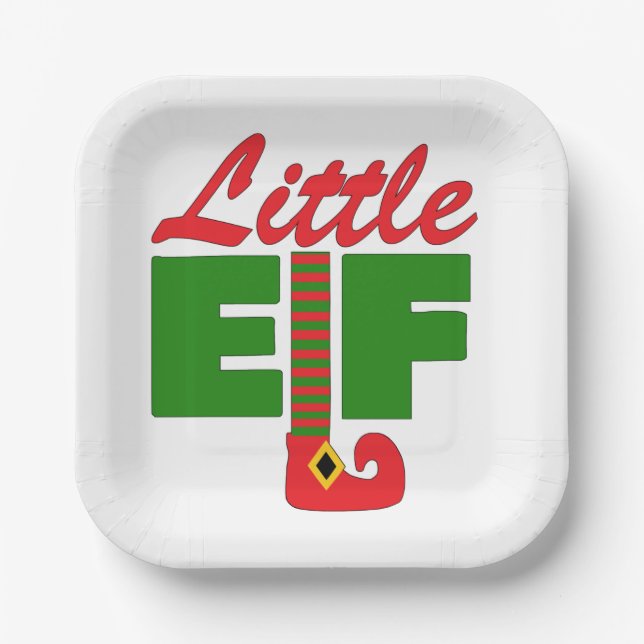 Assiettes En Carton Petit Elfe (Recto)