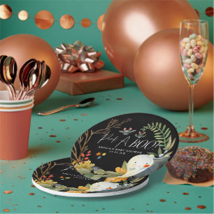 Assiettes En Carton Petit Fantôme   Baby Shower Halloween Mignon