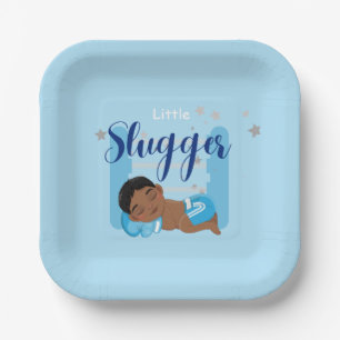 Assiettes En Carton Petit garçon de petite fille