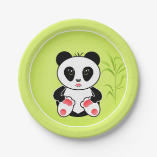Assiettes En Carton Petit Panda
