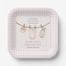 Petit Putter Rose Linge de Golf pour Baby Shower