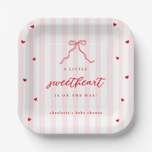 Assiettes En Carton Petite Baby Shower Arc en Ciel