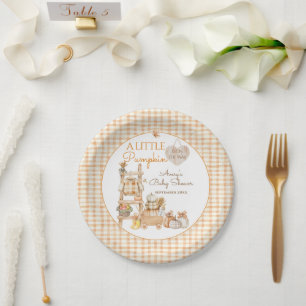 Assiettes En Carton Petite Citrouille Automne Bébé Né Localement Céléb