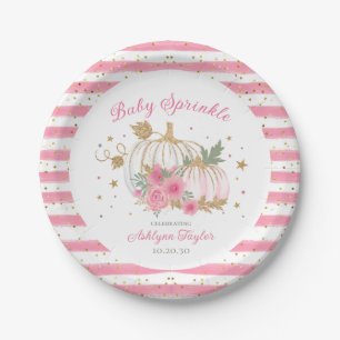 Assiettes En Carton Petite Citrouille Twin Girl Baby Sprinkl