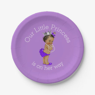 Assiettes En Carton Petite lavande ethnique de princesse baby shower