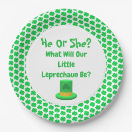 Assiettes En Carton Petite Leprechaun Genre Reveillez Plaque papier
