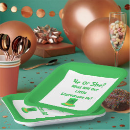 Assiettes En Carton Petite Leprechaun Genre Reveillez Plaque papier