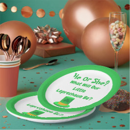 Assiettes En Carton Petite révélation de genre Leprechaun