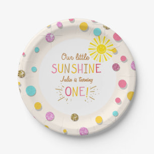 Assiettes En Carton Petites plaques de papier solaire Anniversaire Fil