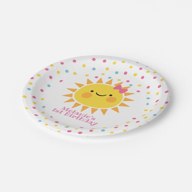 Assiettes En Carton Peu de soleil (Angle)