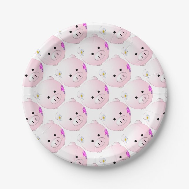 Assiettes En Carton Peu porcin (Devant)