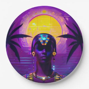 Assiettes En Carton Pharaon Synthwave