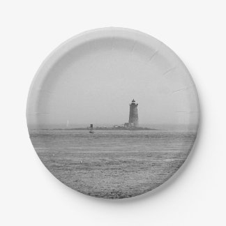 Assiettes En Carton Phare au loin
