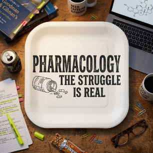 Assiettes En Carton Pharmacologie Le Combat Est Réel Drôle Pharmacie 