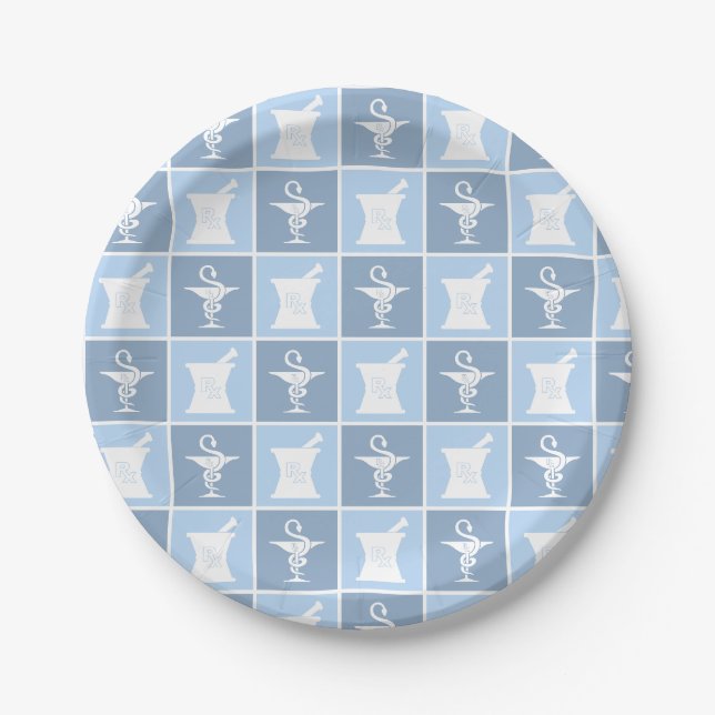 Assiettes En Carton Pharmacy Symbol | Pharmacist | Pharmacy Tech (Devant)