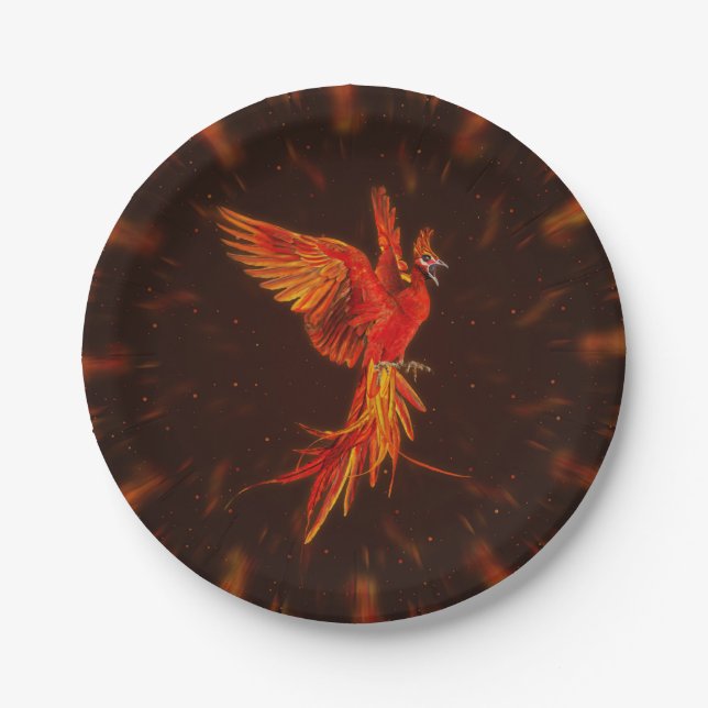 Assiettes En Carton Phoenix Rising - # 1 (Devant)