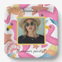 Photo de fête d'été Flamingo