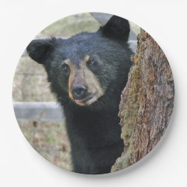 Assiettes En Carton Photo de l'ours noir