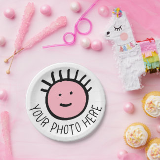 Assiettes En Carton Photo personnalisée 12 7" PLAQUES DE PAPIER DE FÊT
