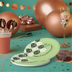 Assiettes En Carton Pi Jour Anniversaire Plaque Papier