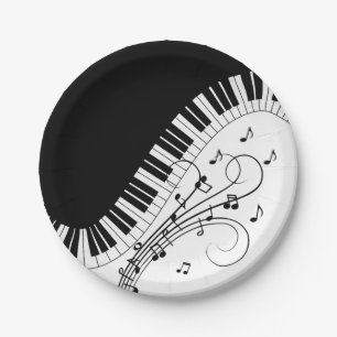 Assiettes En Carton Piano Keyboard Music Design