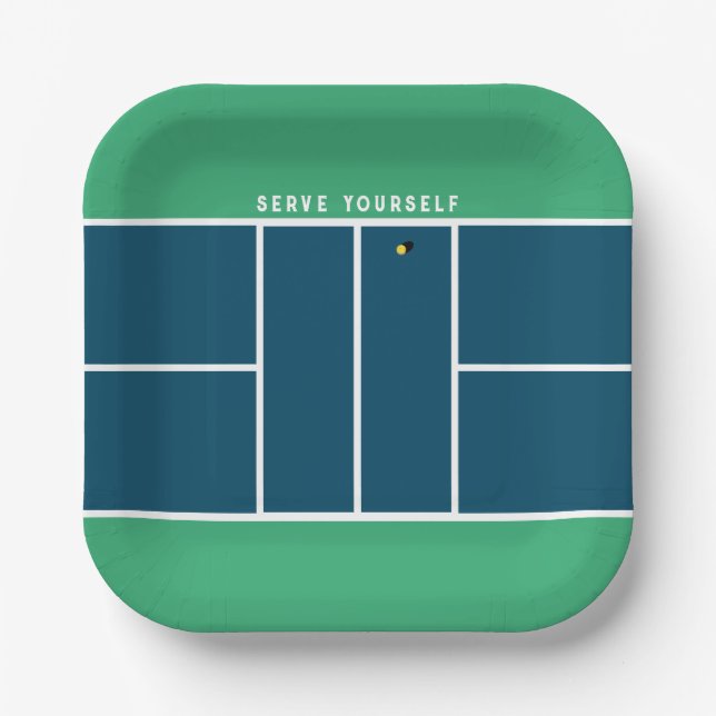 Assiettes En Carton Pickleball (Recto)