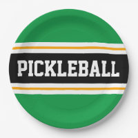 PICKLEBALL amusant Athlétisme Gras Vert Bandes Noi
