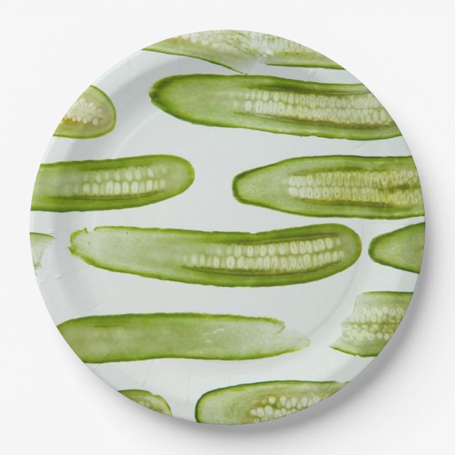 Assiettes En Carton Picks Green (Devant)