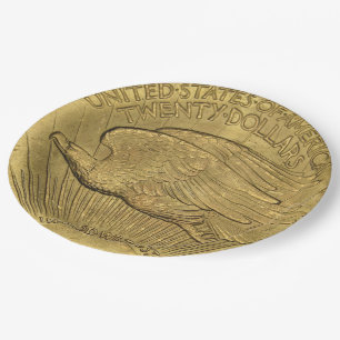 Assiettes En Carton Pièce Or Double Aigle 1933