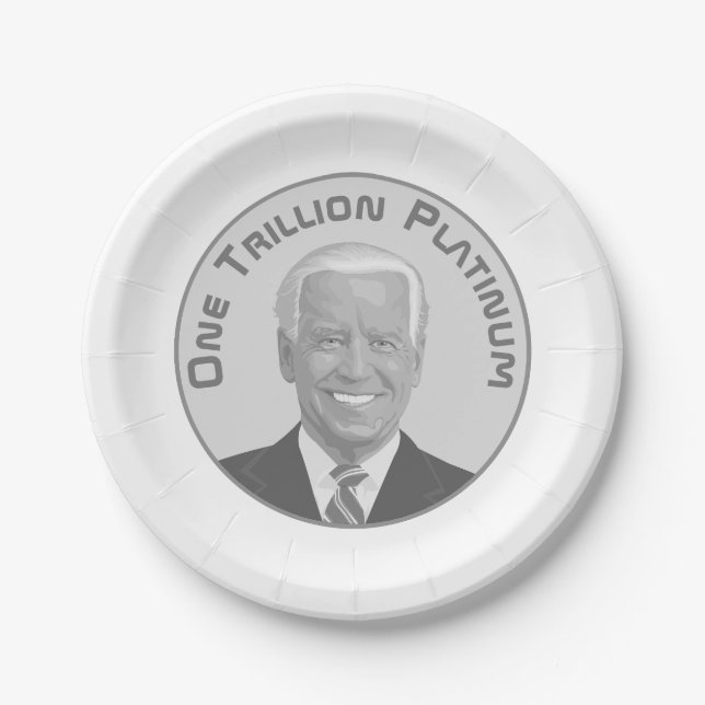 Assiettes En Carton Pièce Platine à un milliard de dollars (Devant)