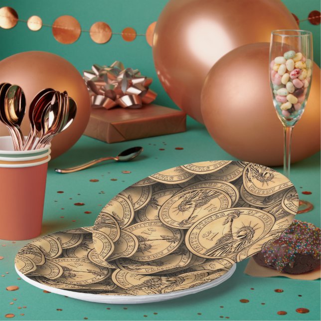 Assiettes En Carton Pièces (Multi)