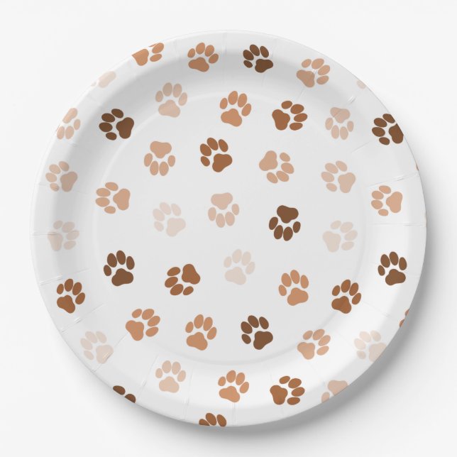 Assiettes En Carton Pieds de chien (Devant)