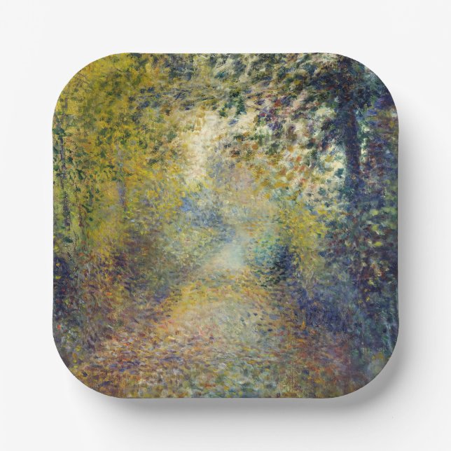 Assiettes En Carton Pierre-Auguste Renoir - Dans les bois (Recto)