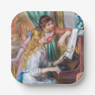 Assiettes En Carton Pierre Auguste Renoir - Jeunes filles au piano